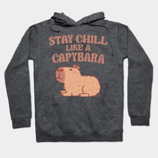 Funny Stay Chill Like A Capybara Hoodie